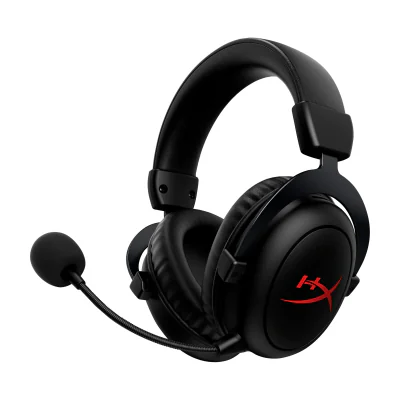 Căști Gaming HP HyperX Cloud II Core Wireless, wireless, anulare activă a zgomotului, autonomie 80 h, Black