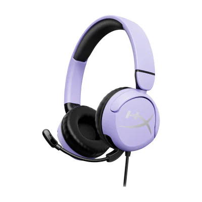 Căști Gaming HP HyperX Cloud Mini, cu fir, microfon încorporat, reducere activă a zgomotului, Lavandă, Lavender
