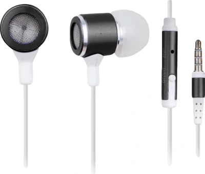 CASTI Gembird, cu fir, intraauriculare, pt smartphone, microfon pe fir, conectare prin Jack 3.5 mm, alb / negru, "MHS-EP-001"