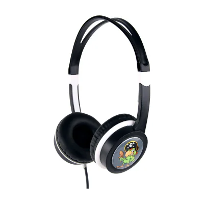 CASTI Gembird, cu fir, utilizare multimedia, conectare prin Jack 3.5 mm x 1, limitare volum pt. copii, negru, "MHP-JR-BK"