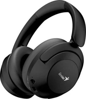 CASTI Genius, "HS-810BT", wireless, cu fir, standard, utilizare multimedia, smartphone, microfon pe casca, conectare prin Bluetooth 5.3, USB-C, negru, "31710029400"