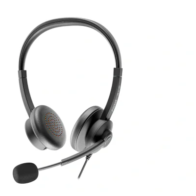 Casti Head-band AXTEL AXH-ACEUCD, Cu fir, Negru
