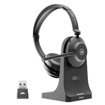 Casti Head-band AXTEL AXH-ONEBTD-CB, Wireless, noise-canceling, Negru