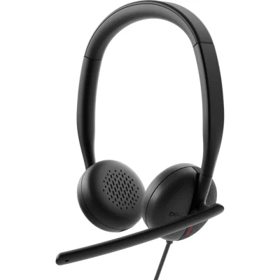 Casti Head-band DELL WH3024, Cu fir, Negru
