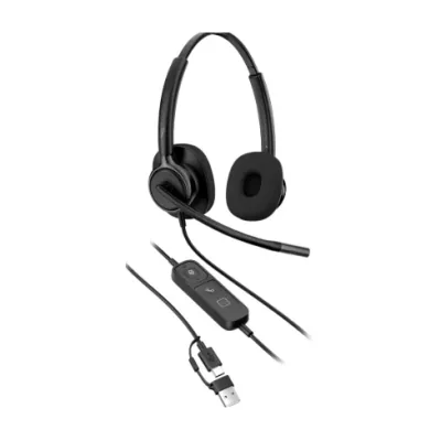 Casti Head-band HP Mission 425, Wired, Noise-canceling, Negru