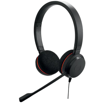 Casti Head-band JABRA Evolve 20 MS Stereo, Cu fir, Negru