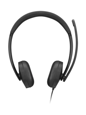 Casti Head-band LENOVO VoIP Headset 5000, Wired, noise-canceling, Negru