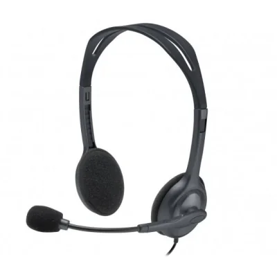 Casti Head-band Logitech H111, Wired, Negru