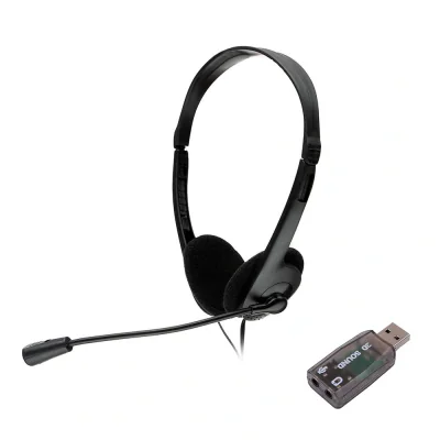 Casti Head-band SPACER SPK-223-USB, Wired, Negru