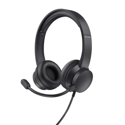 Casti Head-band Trust Ayda, Wired, Negru