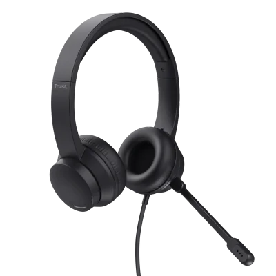 Casti Head-band Trust Ayda, Wired, Negru