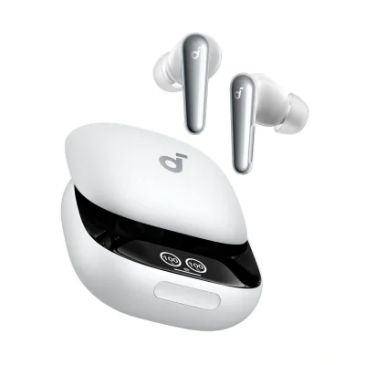 Casti In-ear Soundcore Liberty 4 Pro, Fara Fir, noise-canceling, Alb