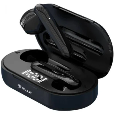 Casti In-ear TELLUR Flip True Wireless, Wireless, Negru