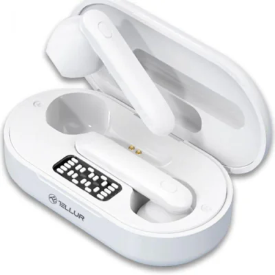 Casti In-ear TELLUR TLL511411, Wireless, Alb