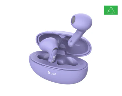 Casti In-ear Trust Yavi, Wireless, Violet