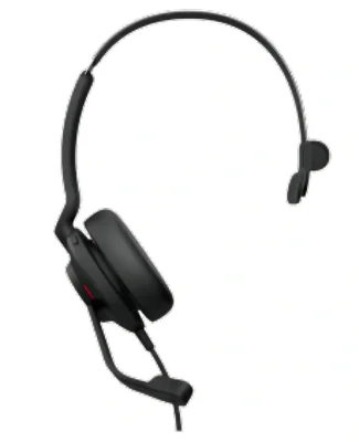 Jabra Evolve2 30 SE USB C/A UC Mono, Wired, Office/Call center, 20 - 20000 Hz, 125 g, Headset, Black