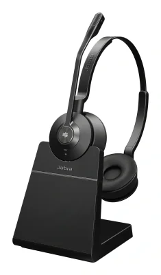 Jabra Engage 55 SE - USB-A MS Stereo (Include Stand), EMEA/APAC, Low Power, Wireless, 40 - 16000 Hz, Office/Call center, 83 g, Headset, Black