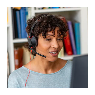 Căști Office HP Poly Blackwire 5220, USB-C, cu fir, reducere zgomot, microfon integrat, Black