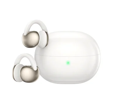 Casti Open-Ear TCL Crystal Clip, True Wireless, Bluetooth, IPX4, Autonomie 36 ore, White Gold
