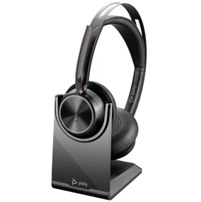 Casti Over-ear HP Voyager Focus 2, Cu fir, Noise-canceling, Negru