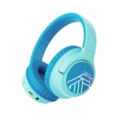 Casti Over-ear PowerLocus BoboKids, Wireless, Albastru
