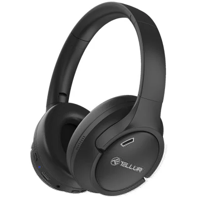 Casti Over-ear Tellur Vibe, Wireless, Noise-canceling, Negru