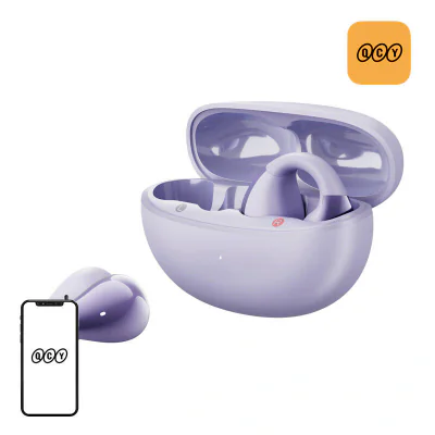 Căști QCY Crossky Clip C30 (violet)