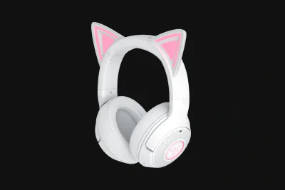 Casti Gaming Head-band Razer Kraken Kitty V2 BT, Wireless, Alb