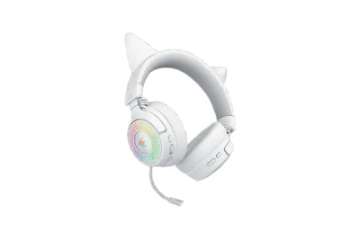 Casti Gaming Head-band Razer Kraken Kitty V3 Pro, wireless, Alb
