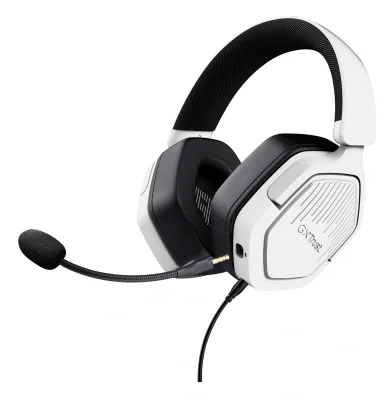 Casti Gaming Head-band Trust GXT492W Carus, Wired, Alb