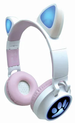 CASTI WIRELESS CU URECHI DE PISICA SI LUMINI, LEXIBOOK