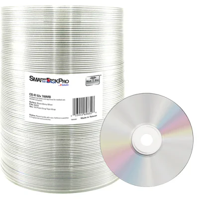 CD-R SmartDisk Pro VERBATIM, 52X, Shiny Silver, Wrap 100 buc, "69832"