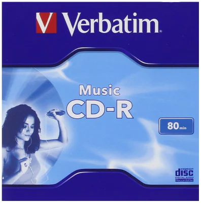 CD-R VERBATIM 700MB, 80min, viteza 16x, 1 buc, carcasa, "MUSIC" "43364"