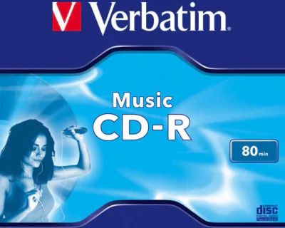 CD-R VERBATIM 700MB, 80min, viteza 16x, set 10 buc (43364), Jewel Case, "MUSIC" "43365"