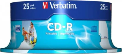 CD-R VERBATIM 700MB, 80min, viteza 52x, 25 buc, spindle, printabil, "AZO Wide Inkjet Printable" "43439/261909"