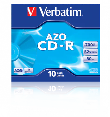 CD-R VERBATIM, 700MB VITEZA 52X, CRYSTAL SURFACE, JEWEL CASE, 1 BUC, "43327"