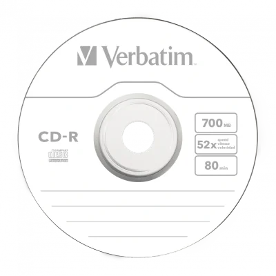 CD-R VERBATIM 700MB, VITEZA 52X, SUPRAFATA PROTECTIE EXTRA, SLIM CASE, 1 BUC, "43415"