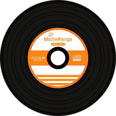 CDR 52x CB 700MB MediaR. Vinyl 50 pieces "MR225"