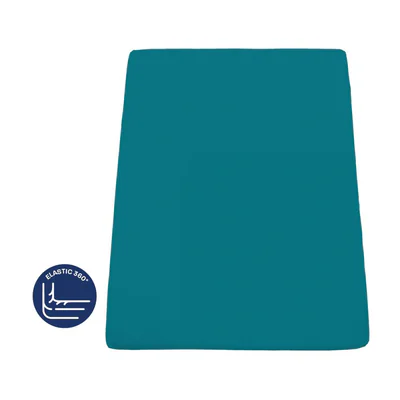 Cearceaf de pat cu elastic HEINNER, 160 x 200 cm, turcoaz