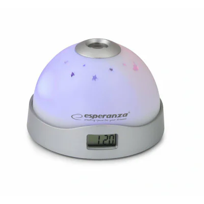 Ceas alarma si proiector Esperanza CASSIOPEIA EHC001 Gri "EHC001"