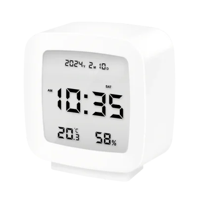 LogiLink Digital alarm clock, TV shape, white