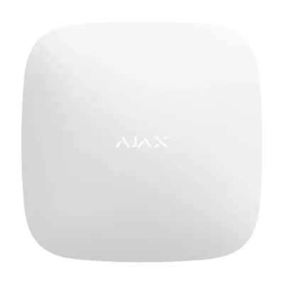 Centrala alarma wireless AJAX Hub2 - alb, 2xSIM 4G/3G/2G, Ethernet - AJAX; Dispozitive conectate: 100, Utilizatori: 50, Incaperi: 50, Partitii: 9, Video: 25 camere sau DVR-uri, Sirene conectate: 10, Scenarii: 32; Comunicatii: Ethernet, GSM 2G (2 x mi