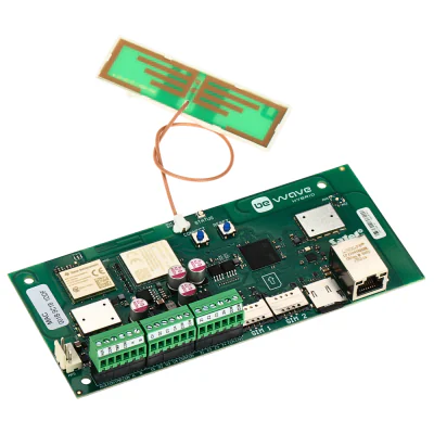 Centrală de alarmă fără fir SATEL HYBRID-128-PLUS, sistem BE WAVE, 1 port Ethernet RJ-45