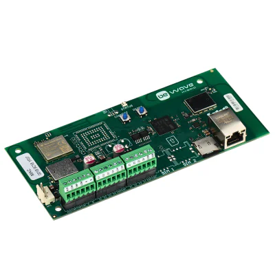 Centrală de alarmă fără fir SATEL HYBRID-128, sistem BE WAVE, 1 port Ethernet RJ-45