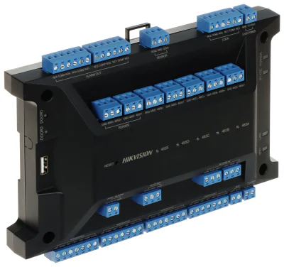 Centrală de control acces pentru 2 uși HIKVISION DS-K2702WX-E1(P), alimentare 12 V DC, PoE