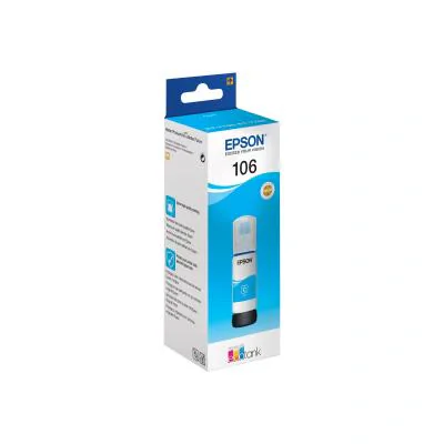 Cerneală imprimantă EPSON 106 EcoTank Cyan Ink Bottle, cyan, pentru EcoTank ET-7750 - EcoTank ET-7700