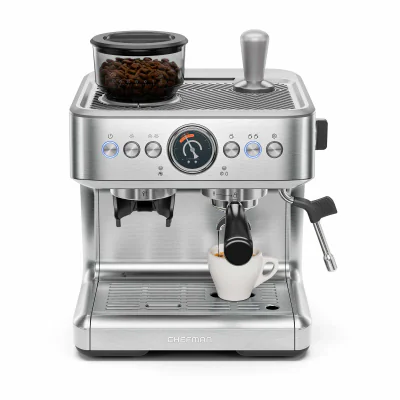 Chefman Crema Supreme Premium Espresso Maker - Stainless Steel