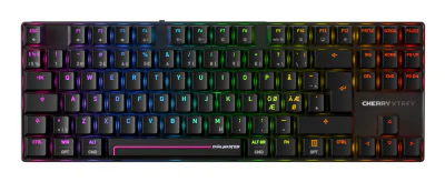CHERRY MX 8.2 Pro TMR Wireless, Wired & Wireless, USB + RF Wireless + Bluetooth, Magnetic-mechanical key switch, QWERTY, RGB LED, Black