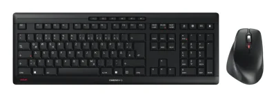 CHERRY STREAM DESKTOP COMFORT, Wireless, RF Wireless, Scissor key switch, QWERTZ, Black, Mouse included