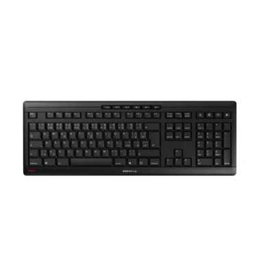 CHERRY Stream Wireless, Full-size (100%), Wired & Wireless, RF Wireless + USB, QWERTZ, Black